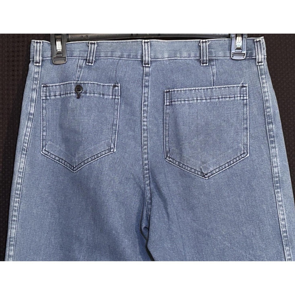 True Vintage 80s Dungarees US Navy Issued Sailor Flared Jeans 31 x 29 1980s - Picture 5 of 9